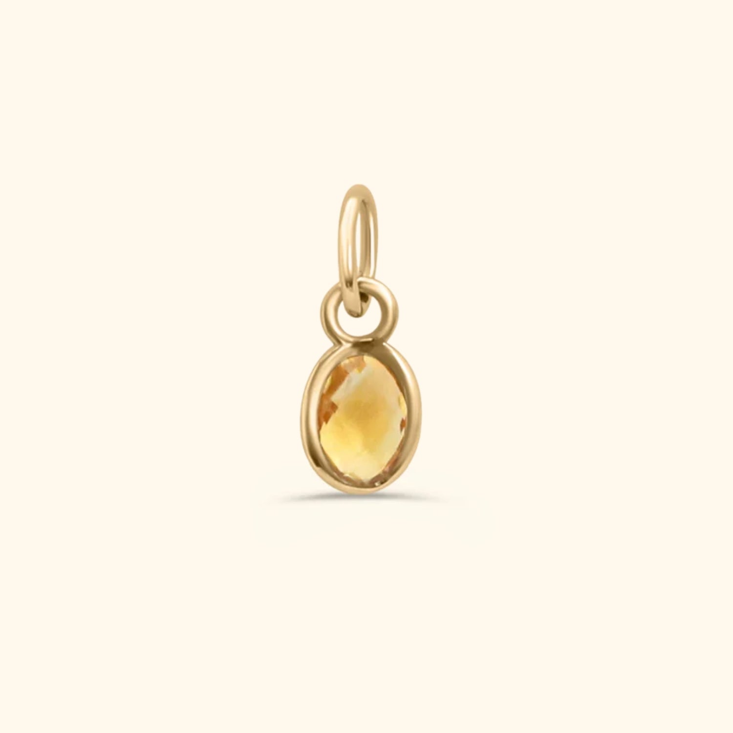 Citrine pendant | 14K Gold