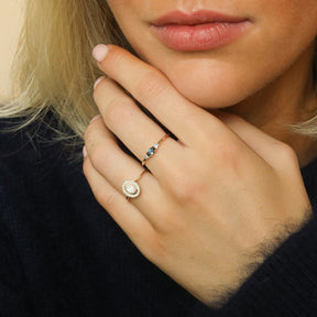 Essi London Blue Topaz ring | 14K