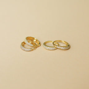 Hailey Pave Hoops